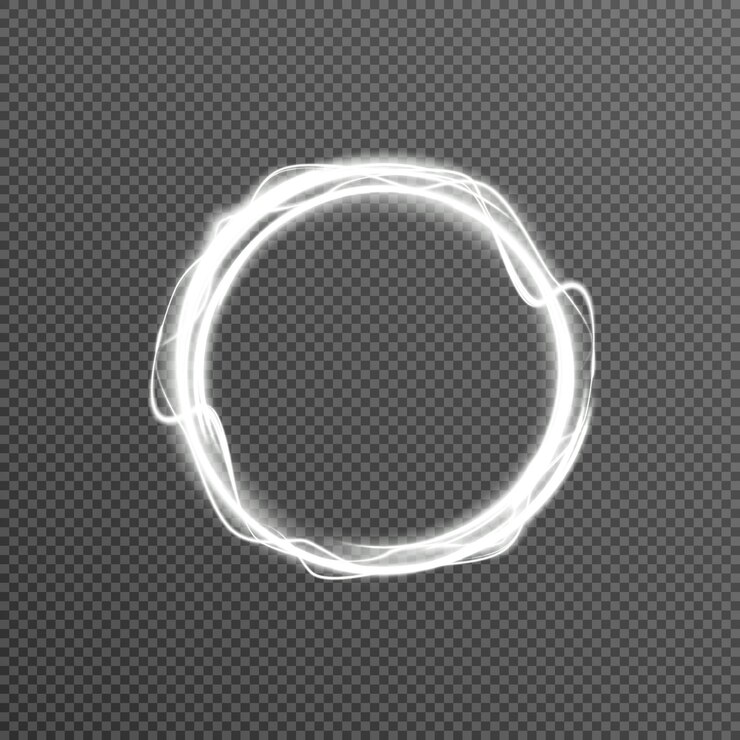 Vector círculo de luz brillante línea dorada efecto de luz círculo dorado brillante png vector