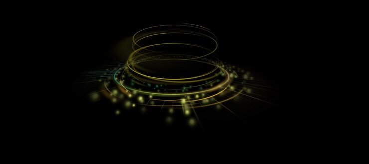 Vector un círculo de luz y un circulo de luz