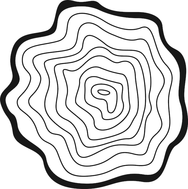 Círculo de madera del anillo del árbol