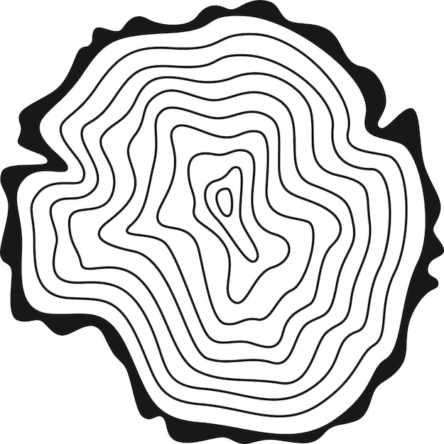 Círculo de madera del anillo del árbol