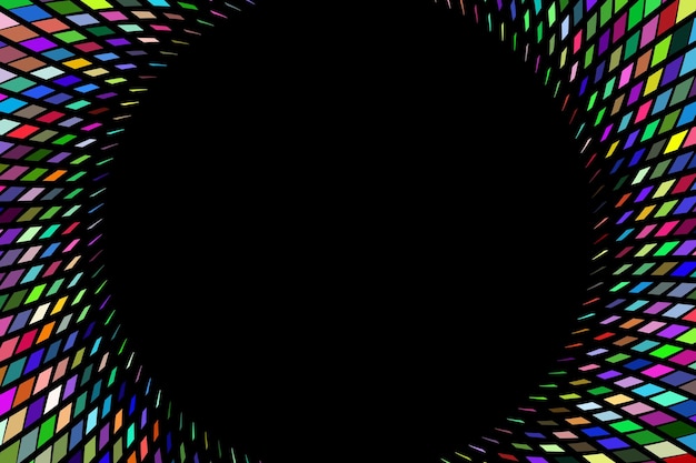 Círculo de medio tono colorido con fondo abstracto de espacio de copia