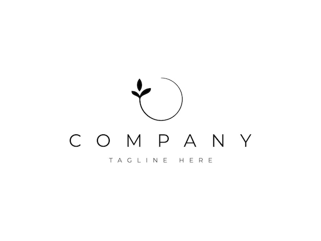 círculo de la naturaleza para el diseño del logotipo de los productos naturales