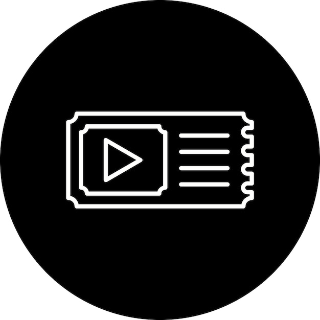 un círculo negro con un logotipo blanco que dice video en él