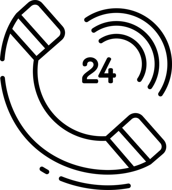 un círculo con el número 24 en él