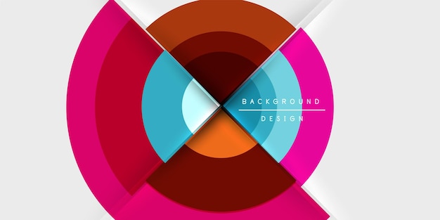 Círculo objetivo formas geométricas abstractas Ilustración vectorial para papel tapiz Banner Fondo Tarjeta Libro Ilustración página de aterrizaje