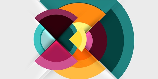 Círculo objetivo formas geométricas abstractas Ilustración vectorial para papel tapiz Banner Fondo Tarjeta Libro Ilustración página de aterrizaje