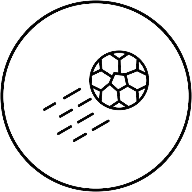 un círculo con la palabra fútbol en él