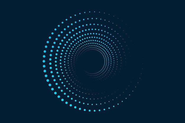 círculo punto semitono marcos redondos punteados elemento de diseño para las páginas web del logotipo del marco
