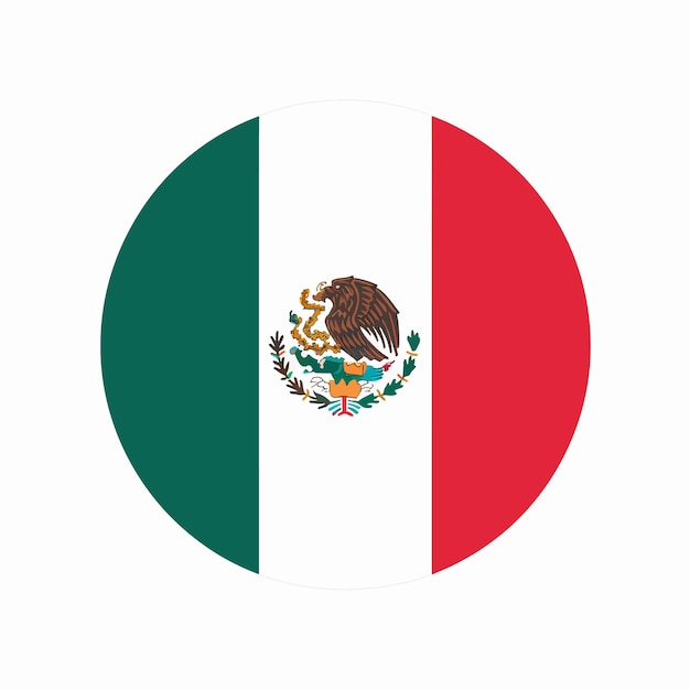 un círculo redondo con el emblema nacional en él