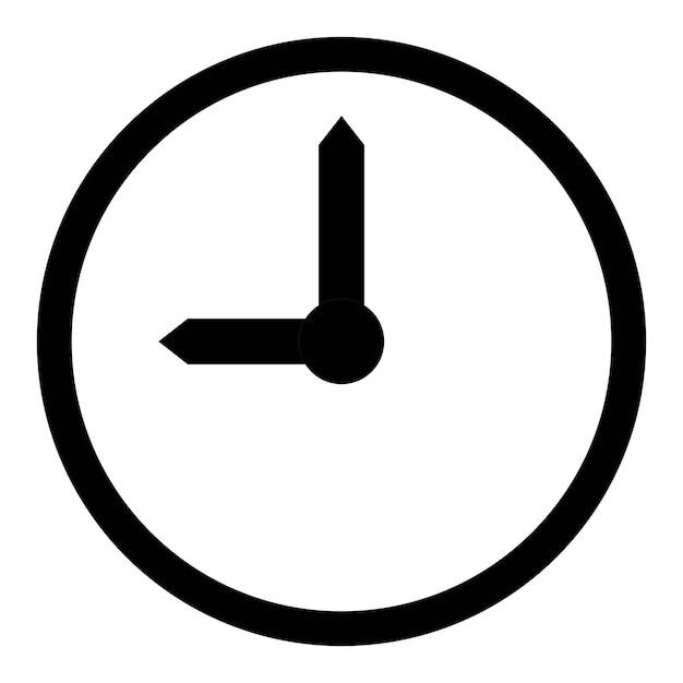 un círculo con un reloj en él que dice "una hora de 4 00"