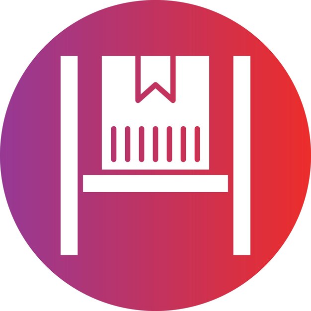 un círculo rojo con un círculo blanco con un círcolo rojo con una línea gráfica en él