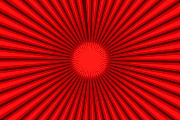 un círculo rojo con un fondo rojo con una estrella roja en el medio