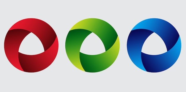 Círculo rojo, verde y azul