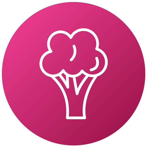 un círculo rosa con un árbol en el medio