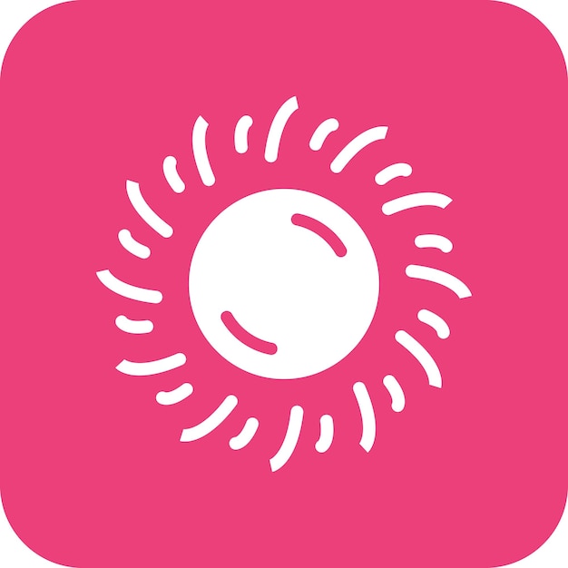 un círculo rosa con una cara sonriente en él