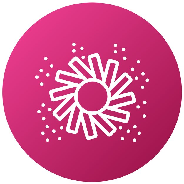 un círculo rosa con un círculo blanco con un círcolo blanco en el medio