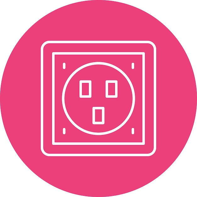 un círculo rosa con un círculo blanco y un círculo rosado con un fondo blanco