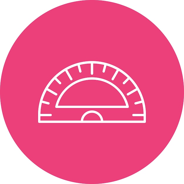 un círculo rosa con un círculo en él