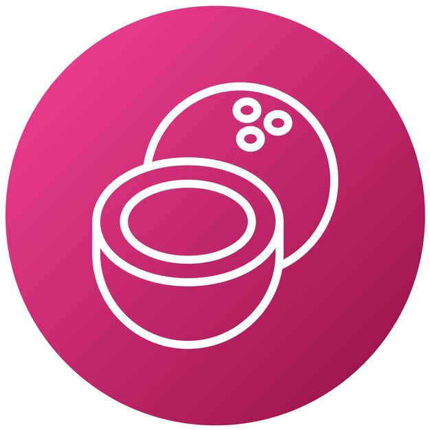 Un círculo rosa con un círculo rosa que dice spam