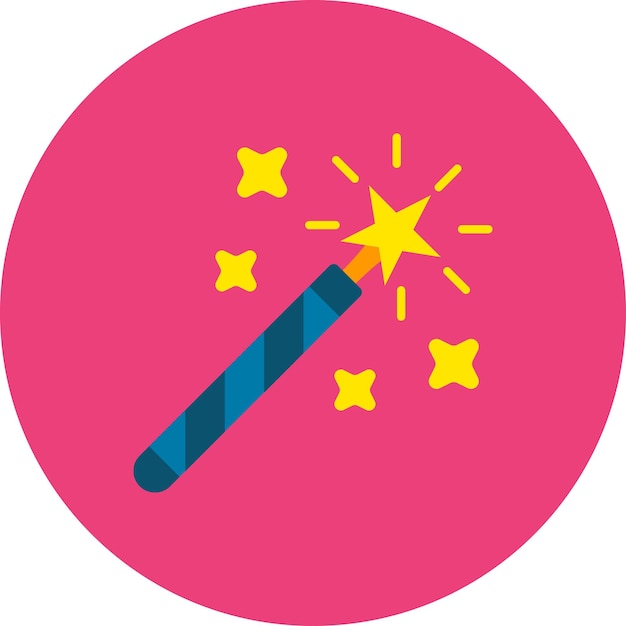 un círculo rosa con un círculo rosado con un círcolo rosado con estrellas amarillas en él