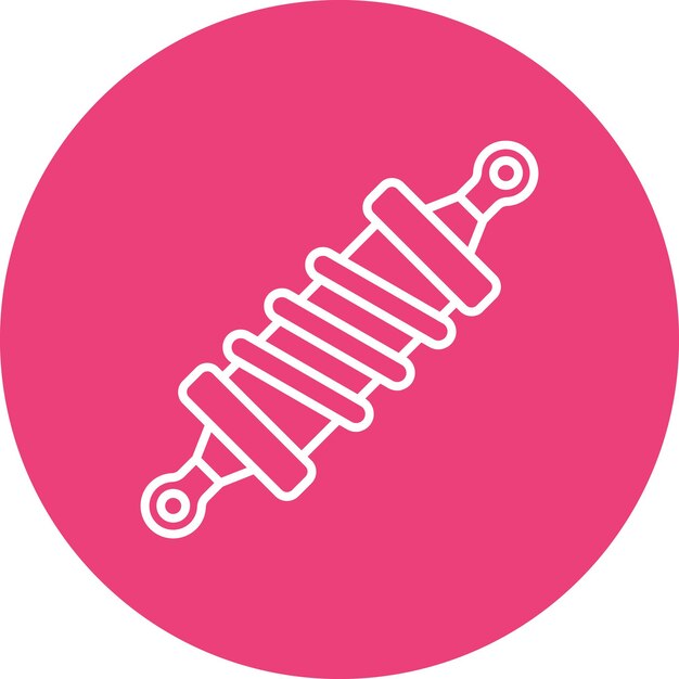 un círculo rosa con una imagen de un destornillador