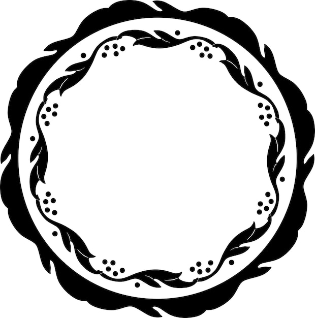 circulo rosa marco logo hecho a mano silueta nr 1