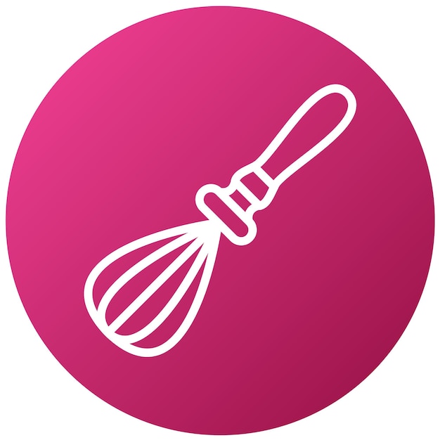 un círculo rosado con un látigo en él