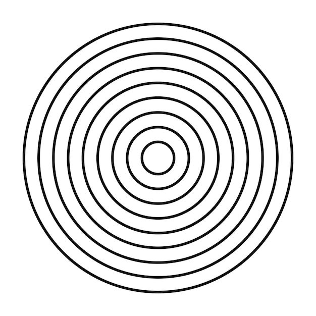 Círculo de semitono círculos punteados abstractos icono redondo