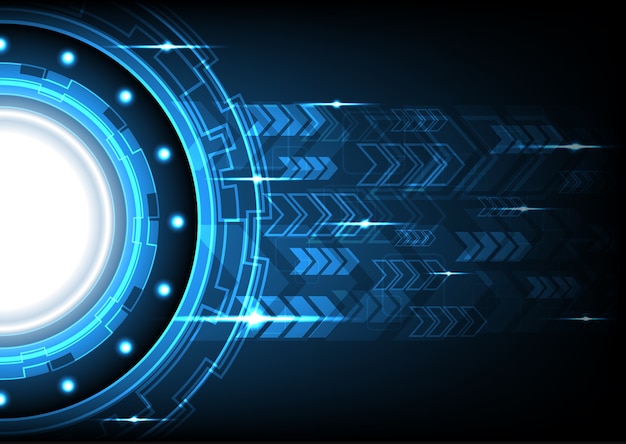 círculo de tecnología abstracta