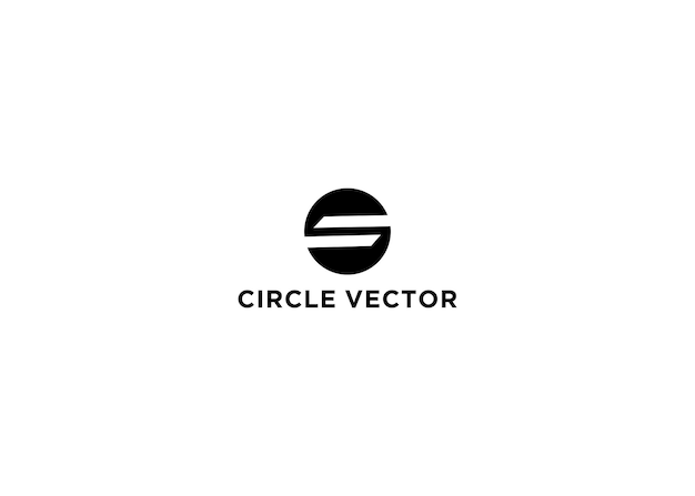 círculo vector logo diseño vector ilustración