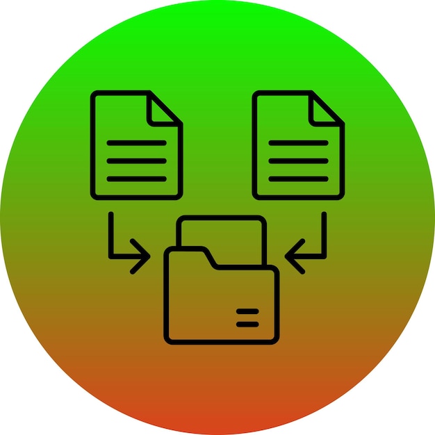 un círculo verde con un círculo green con un círcolo green con un diagrama en él