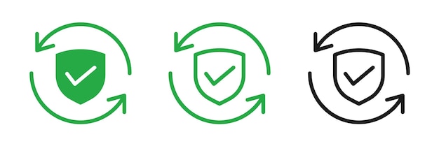 un círculo verde con un símbolo verde y un círculo green con una flecha verde