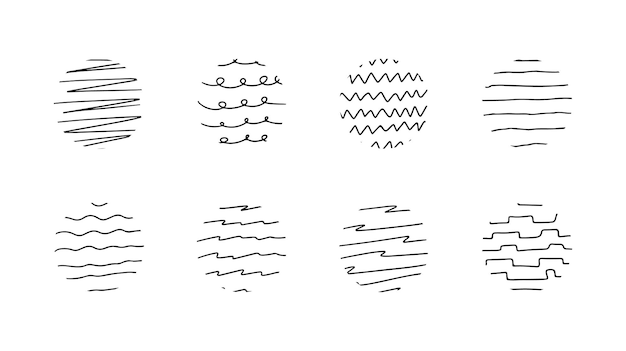 Círculos abstractos vectoriales línea redonda textura espiral fondo geométrico