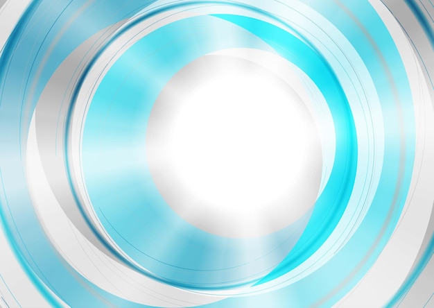 Círculos brillantes azules y blancos fondo geométrico abstracto