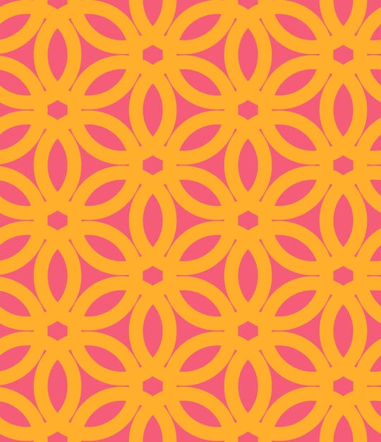 Círculos de colores abstractos de patrones sin fisuras Fondo de vector geométrico retro Mosaico moderno marroquí