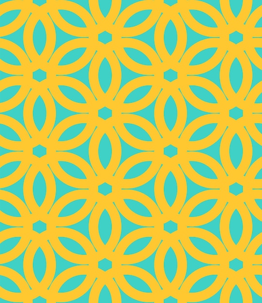 Círculos de colores abstractos de patrones sin fisuras Fondo de vector geométrico retro Mosaico moderno marroquí