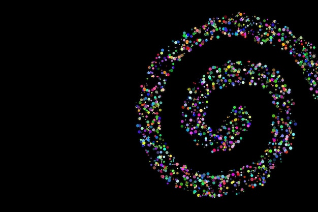 Círculos coloridos en forma de espiral fondo abstracto