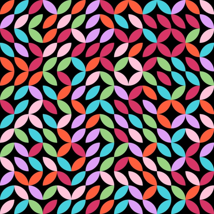 Vector círculos coloridos con un patrón colorido de círculos en el medio