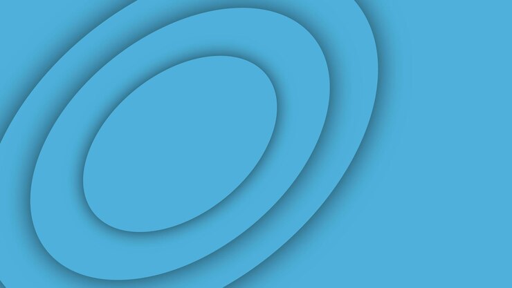 Vector círculos concéntricos azules diseño de plantilla gráfica de fondo abstracto diseño circular de espacios libres