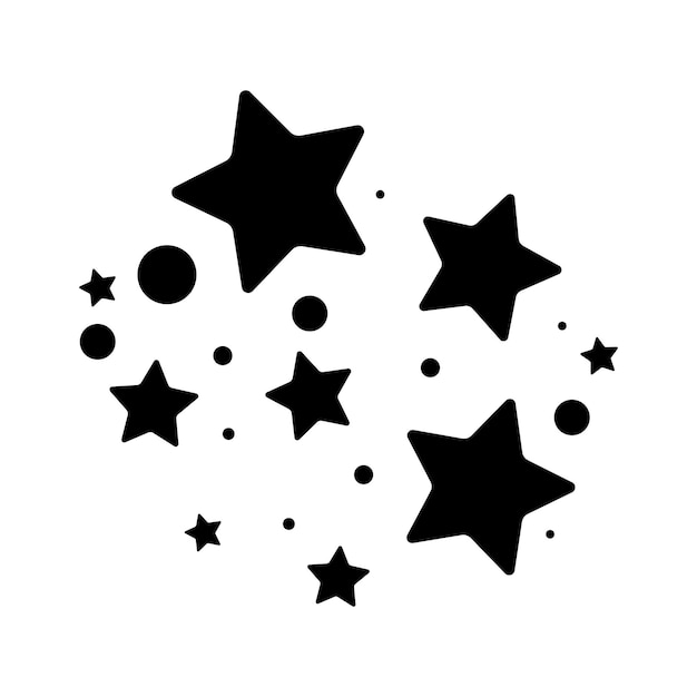Y los círculos del cúmulo de estrellas