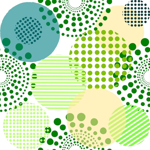 Círculos de diferentes formas verde pantone de patrones sin fisuras esfera brillante fondo moderno hermoso fondo de pantalla