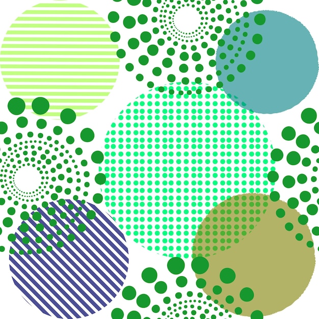 Círculos de diferentes formas verde pantone de patrones sin fisuras esfera brillante fondo moderno hermoso fondo de pantalla
