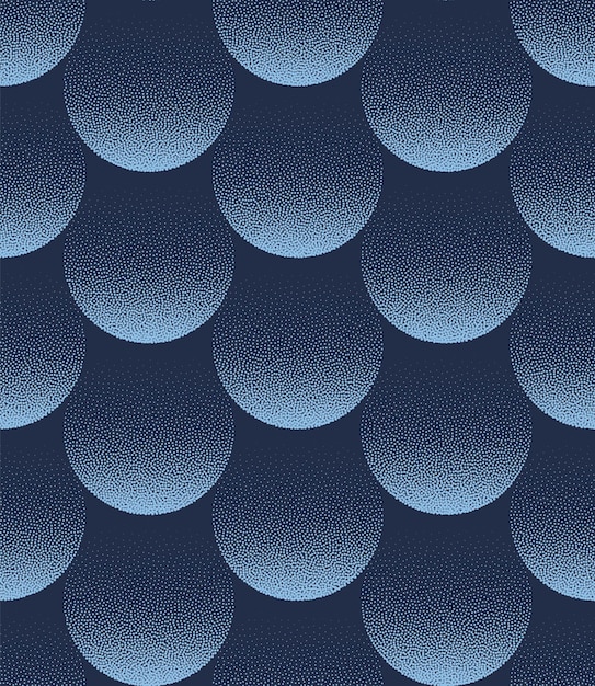 Círculos Estructura En Capas Vector Patrones Sin Fisuras Tendencia Fondo Abstracto Azul