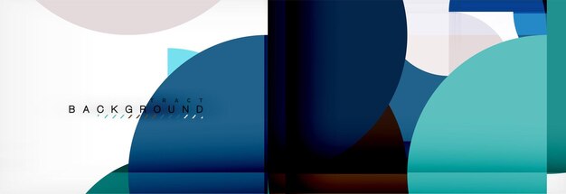 Círculos de fondo abstracto geométrico moderno Plantilla de diseño de presentación de negocios o tecnología folleto o patrón de volante o banner web geométrico