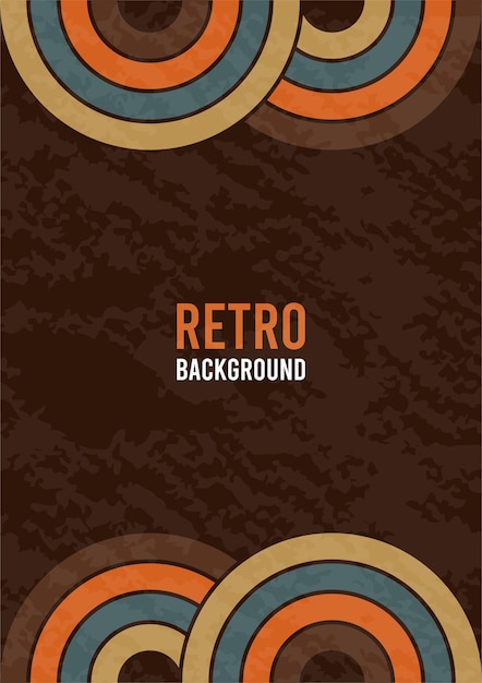 Círculos de fondo retro