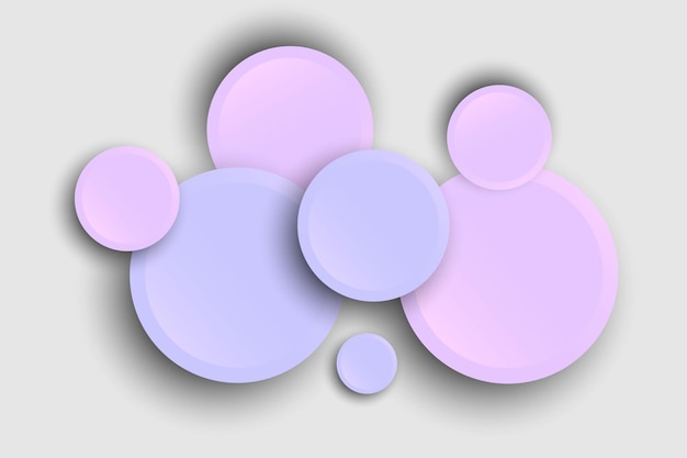 Círculos de gradiente abstractos Vector EPS10