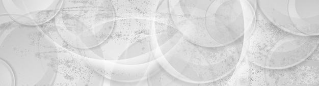 Círculos grunge blancos y grises fondo abstracto