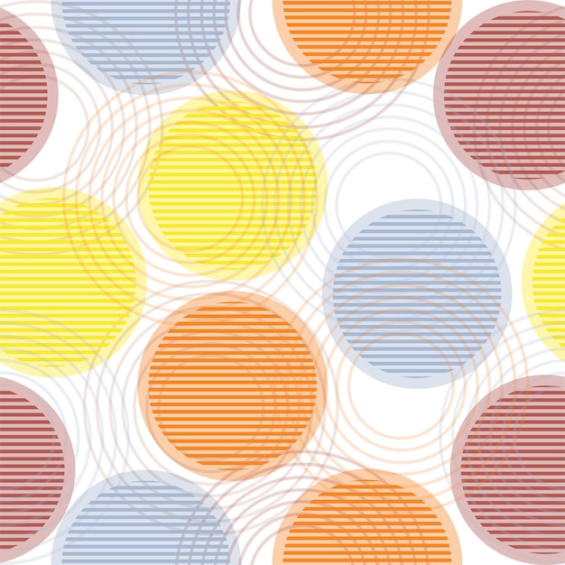 Círculos multicolores sobre un fondo blanco.