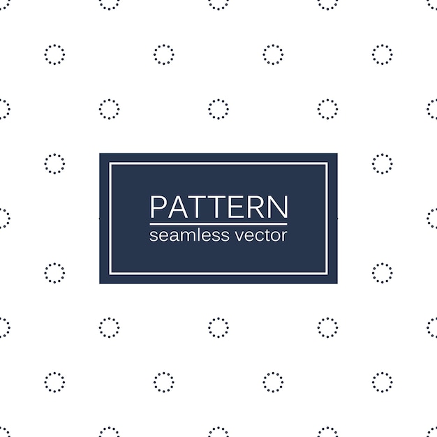Círculos patrón vectorial minimalista diseño manchado sin costuras