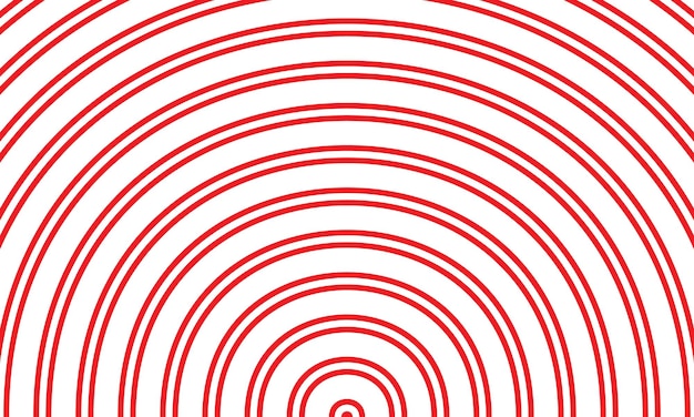 Círculos rojos concéntricos